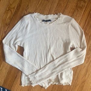 Abercrombie & Fitch Crop Long Sleeve Knit
